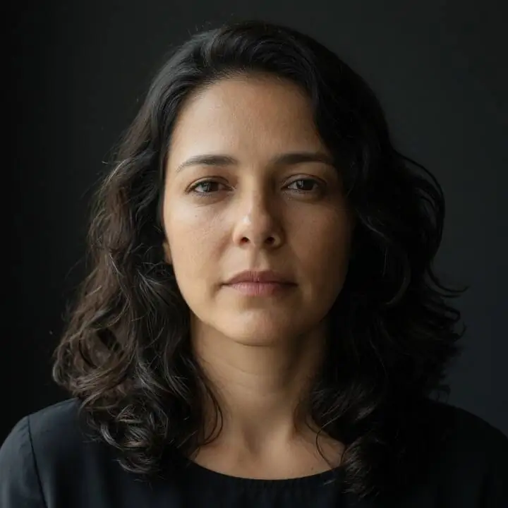 Portrait of the woman who signs the advertisement.